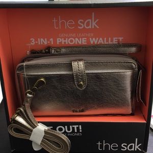 The Sak Genuine leather 3-in-1 phone wallet